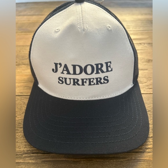 PACSUN J'adore Surfers Trucker Hat in Dark
Navy and White  adjustable strap NWT - Picture 2 of 8
